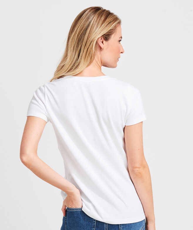 Solid V-Neck Simple Tee