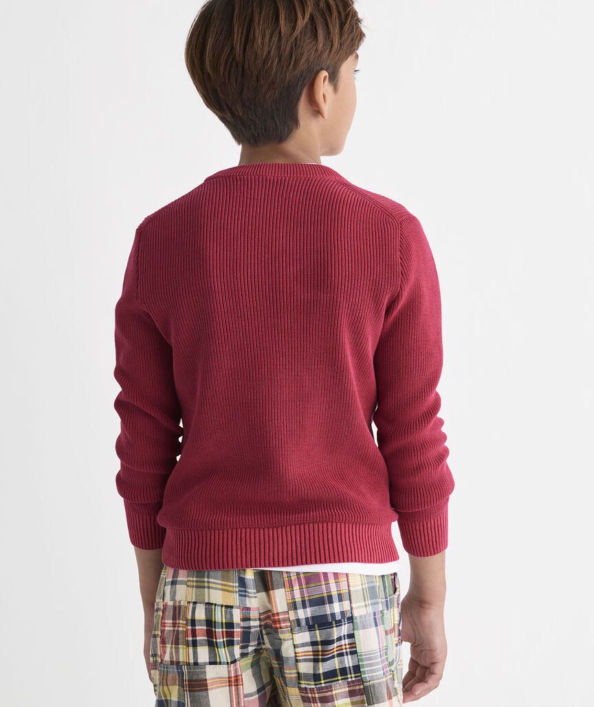 Boys' Folly Beach Garment-Dyed Crewneck