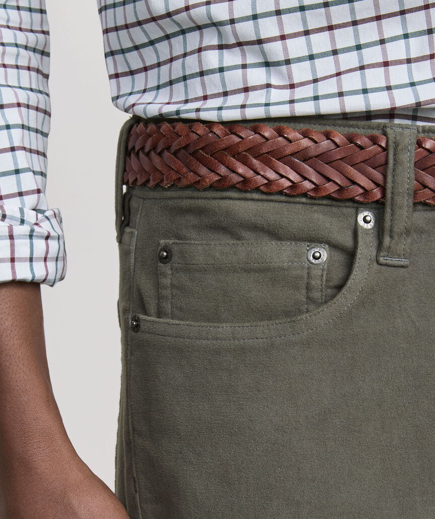 Brushed Cotton 5-Pocket Pants