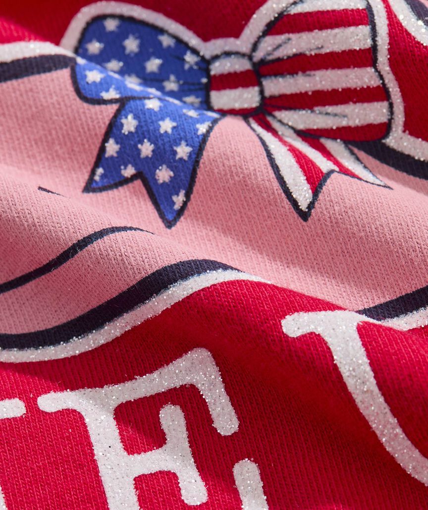 Girls' I Whale the USA Short-Sleeve Pocket Tee