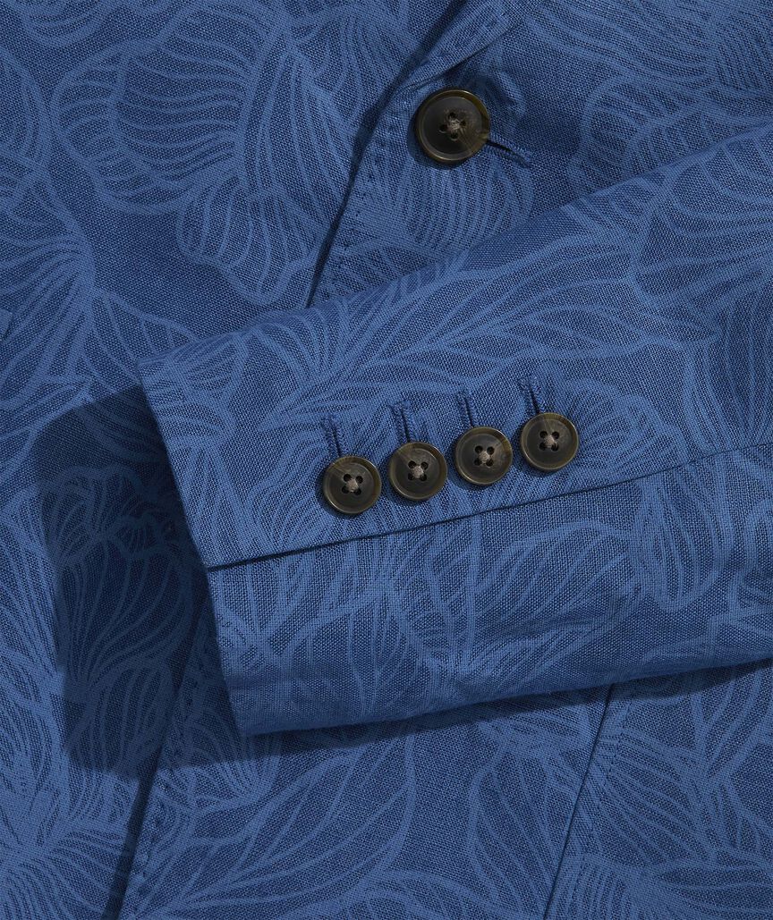 Kentucky Derby Floral Lines Linen Greenwich Sport Coat