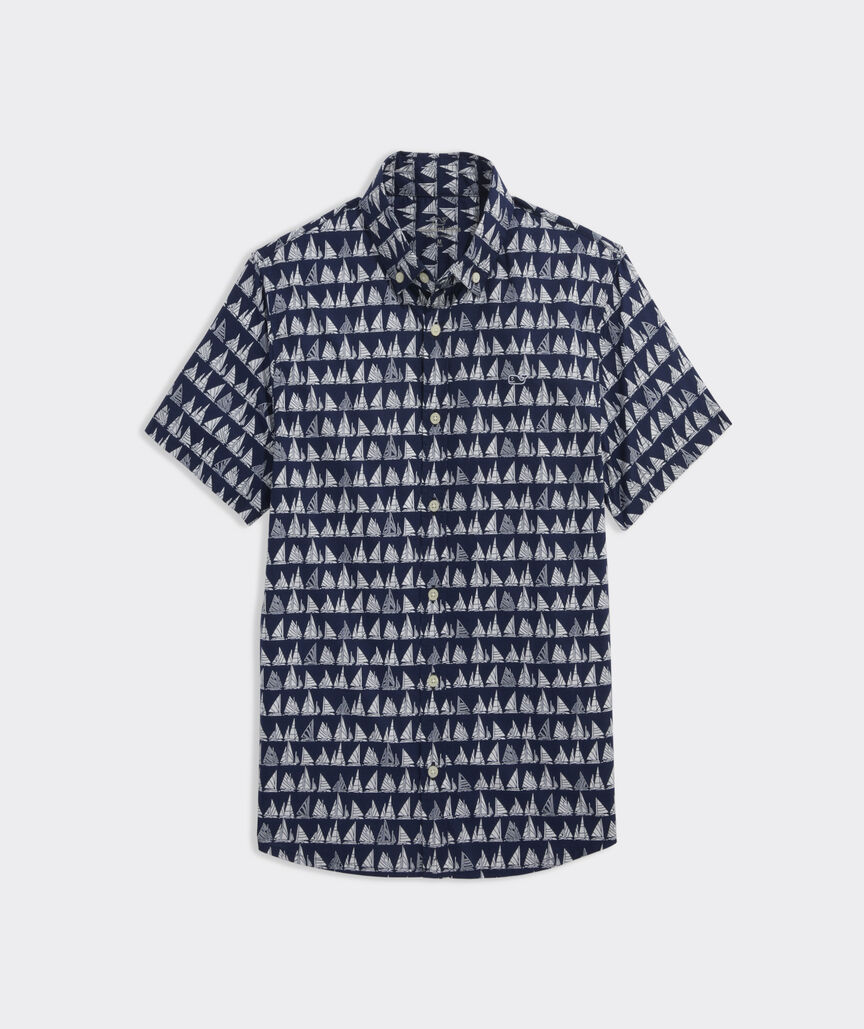 Boys' Cotton Short-Sleeve Boat Parade Shirt