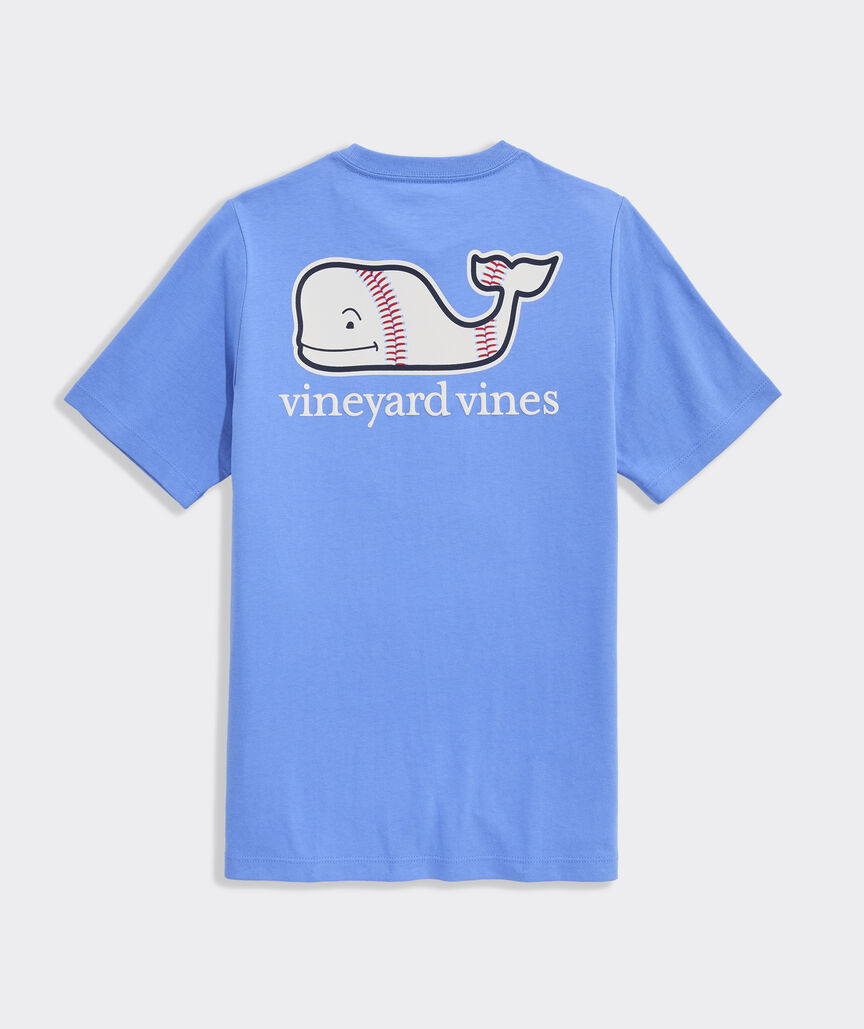 Boys' Baseball Whale Short-Sleeve Pocket Tee