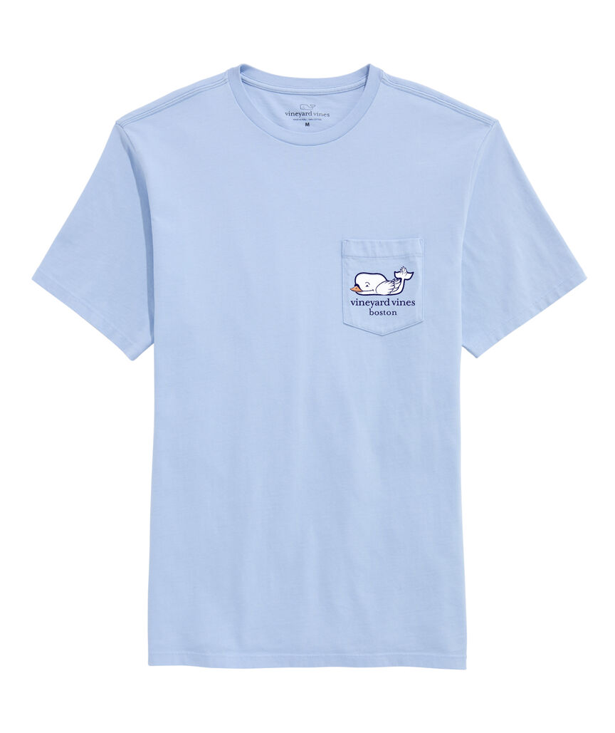 OUTLET Boston Swan Boat Short-Sleeve Pocket Tee
