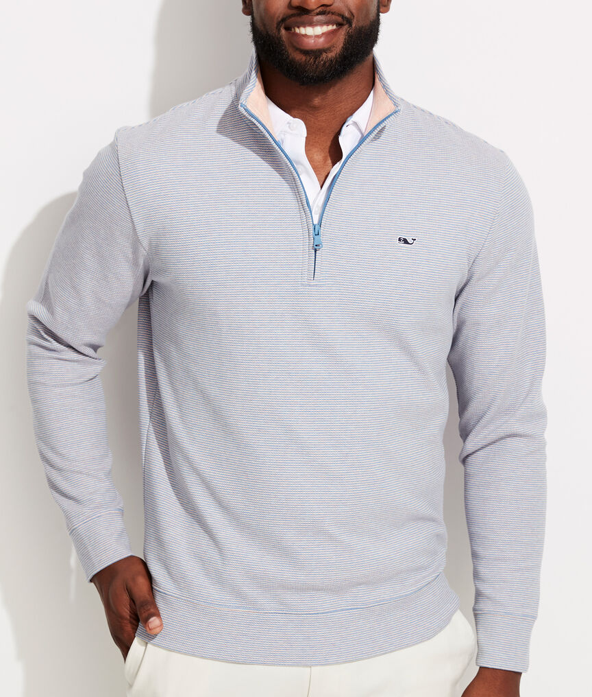 Coopers Town Stripe Saltwater 1/2-Zip Pullover