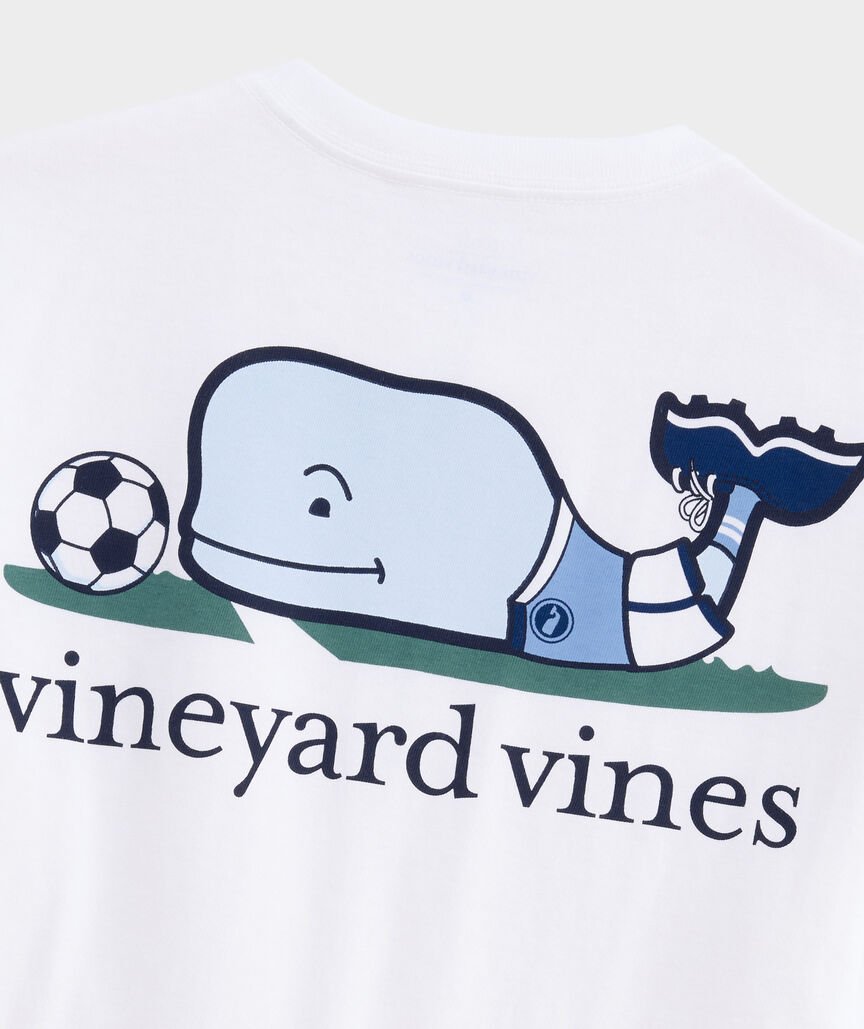 Boys' Soccer Field Whale Short-Sleeve Pocket Tee