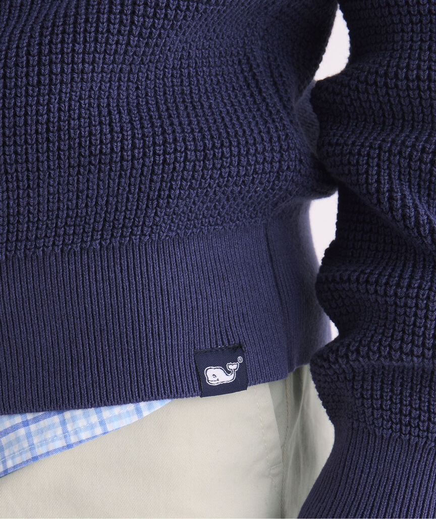 Boys' Garment-Dyed Beach Waffle Crewneck