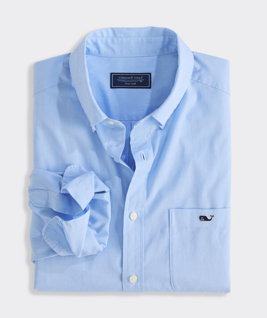 Shoreline Solid Perfect Wash Poplin Shirt