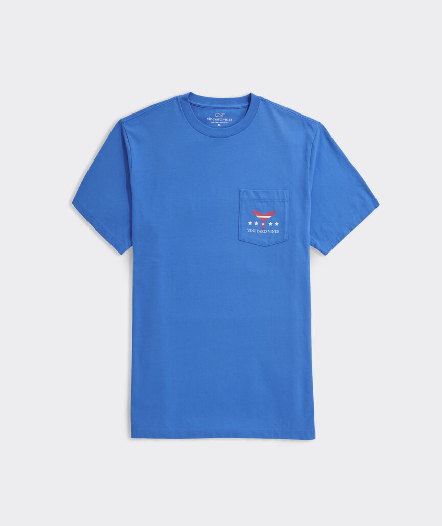 USA Whale Tail Short-Sleeve Pocket Tee