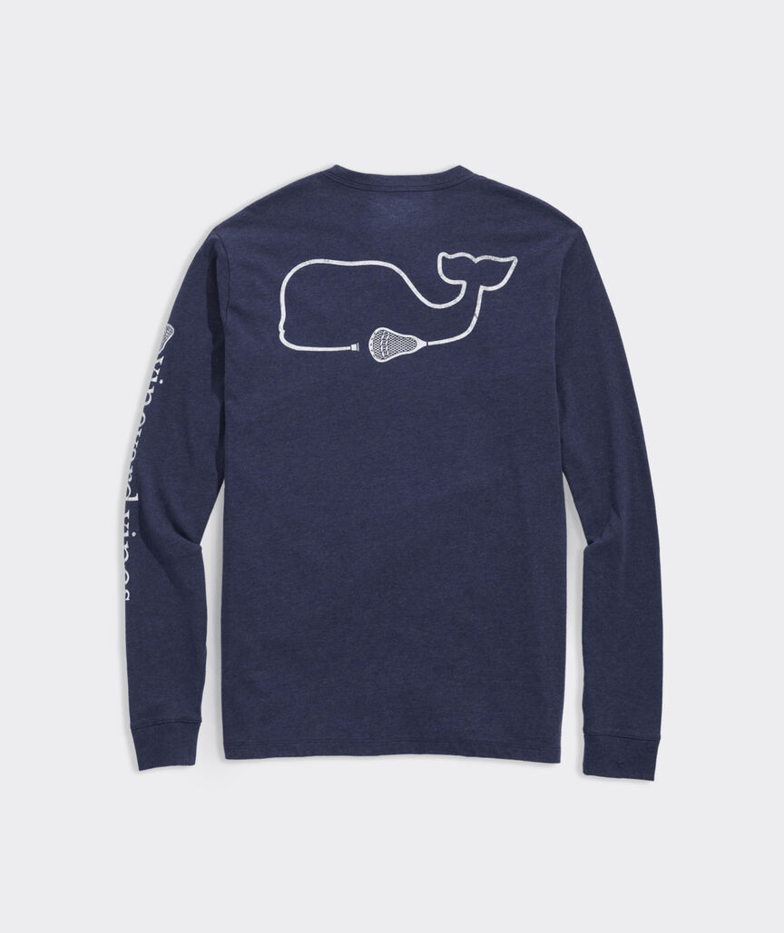 Shop Lacrosse Stick Whale LongSleeve Pocket Tee at vineyard vines