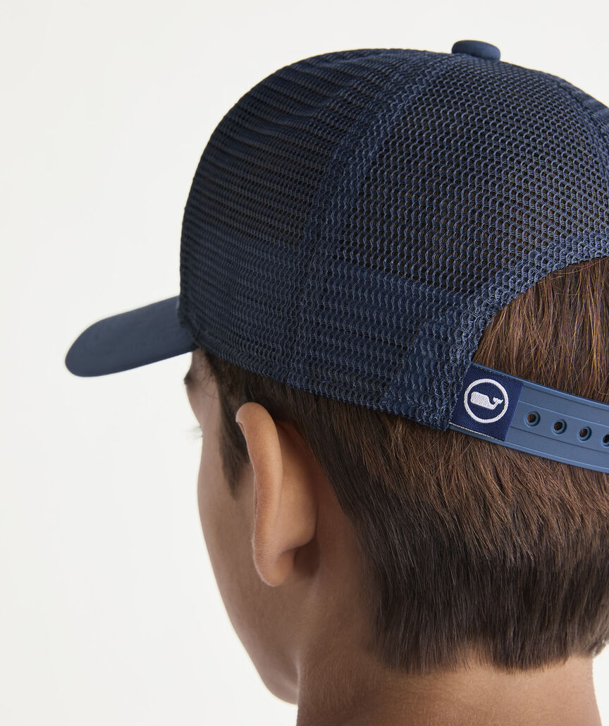 Boys' Performance Whale Dot Trucker Hat