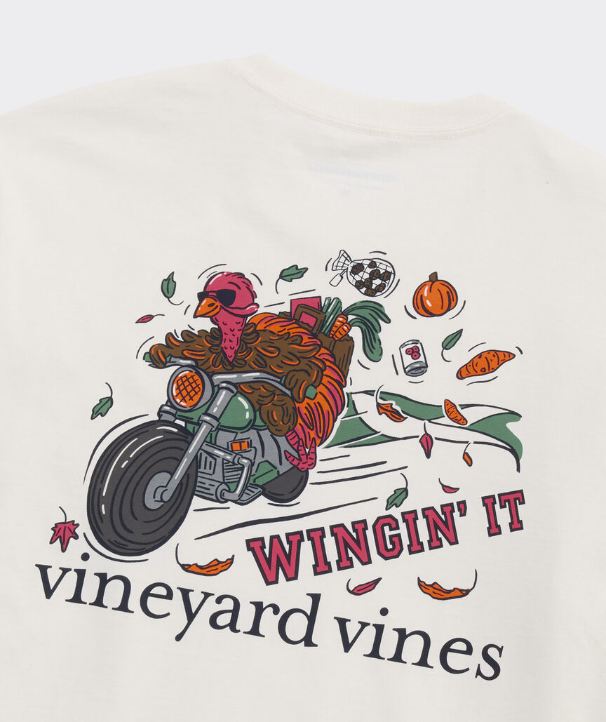 Winging It Long-Sleeve Pocket Tee