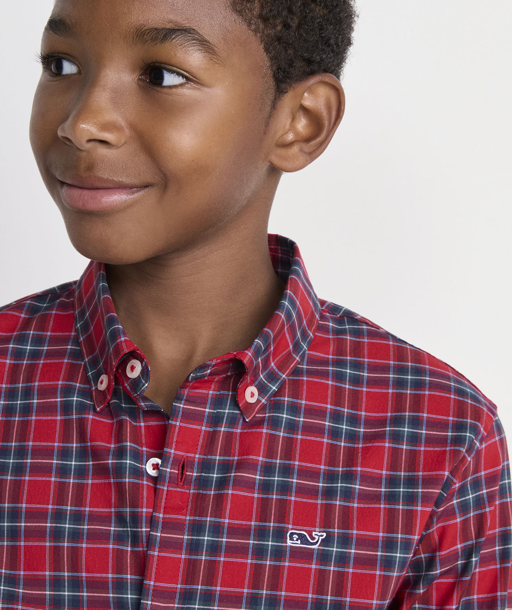 Boys' Performance Cotton Yuletide Tartan Shirt