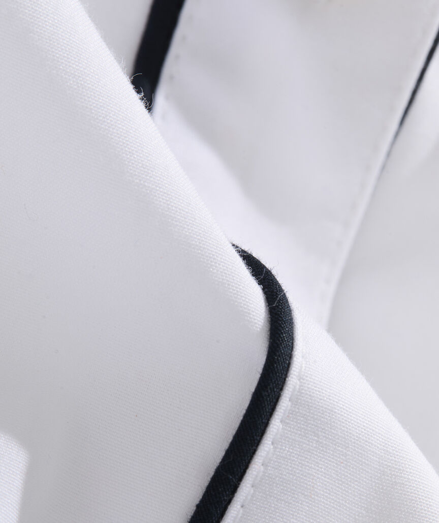 Birdie Piped Poplin Button-Down