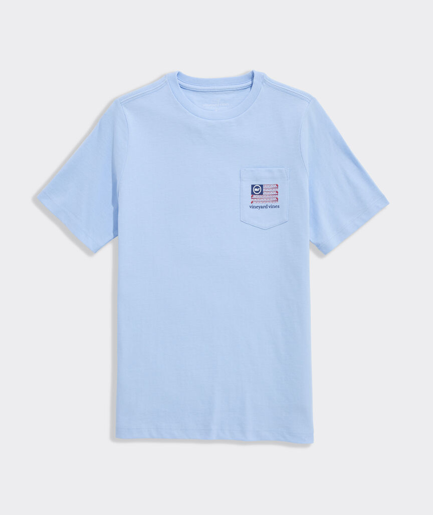 Boys' Americana Golf Flag Short-Sleeve Pocket Tee
