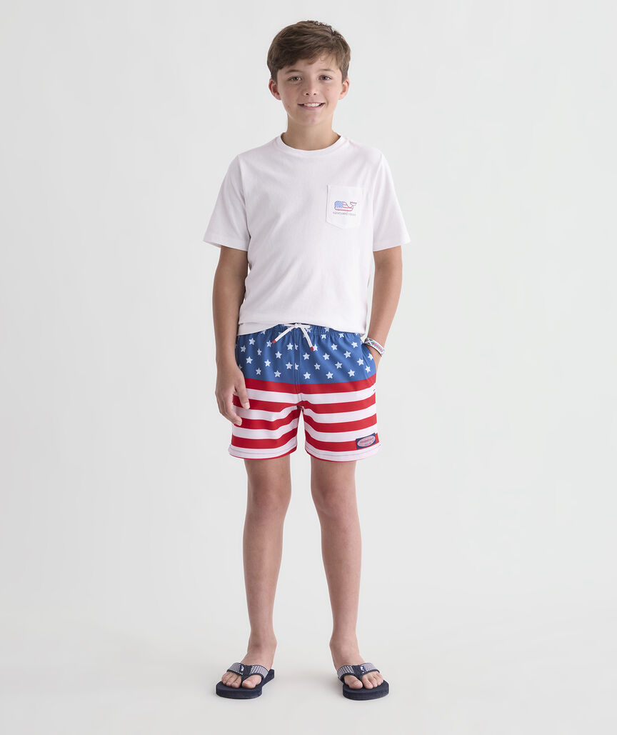 Boys' Short Liner Chappy Swim Trunks