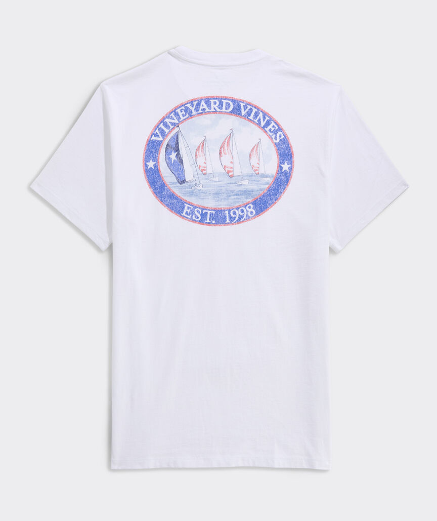 Sail Scene Short-Sleeve Pocket Tee