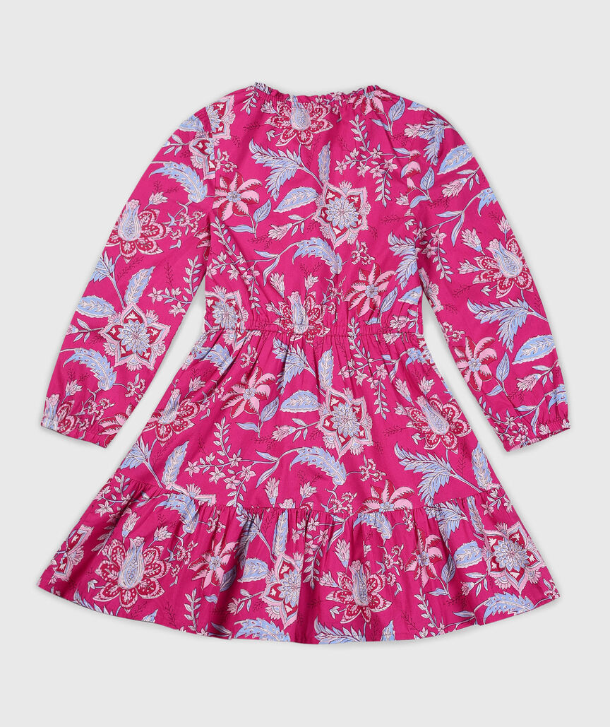 OUTLET Girls' Poplin Flounce Dress