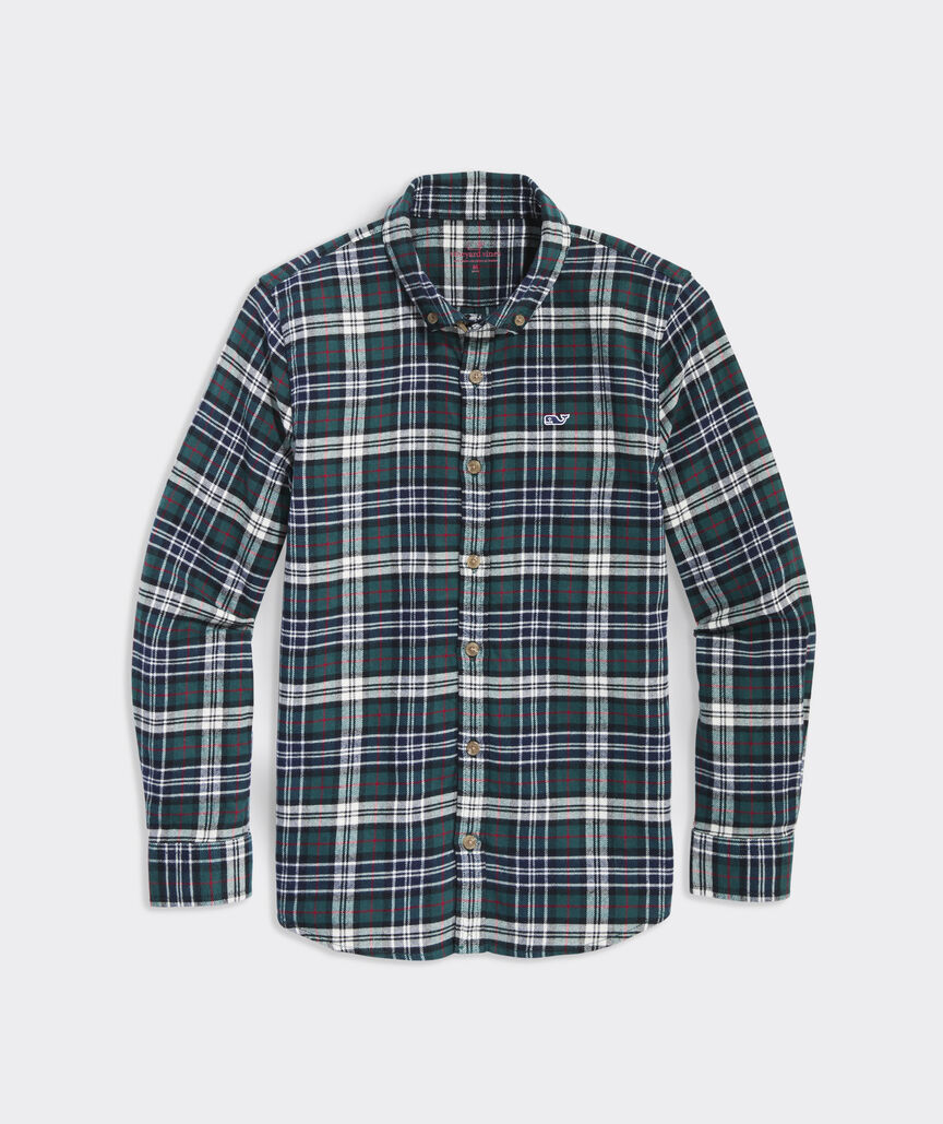 Boys' Vineyard Flannel Plaid Shirt
