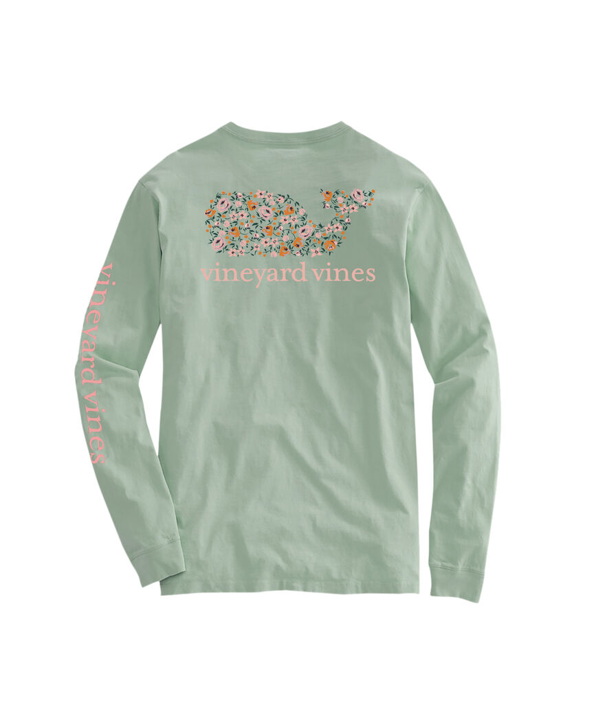 OUTLET Lydia Ditsy Whale Long-Sleeve Pocket Tee