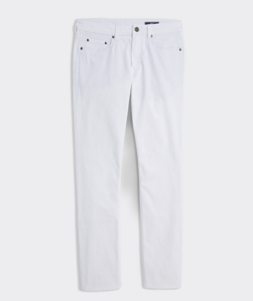 Garment-Dyed Twill 5-Pocket Pants