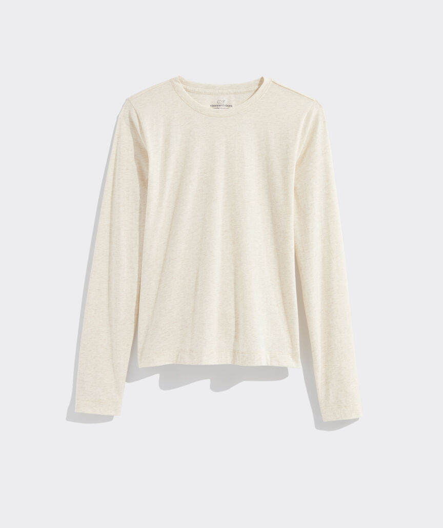 LONG LAYERING TEE IN PIMA COTTON STRETCH