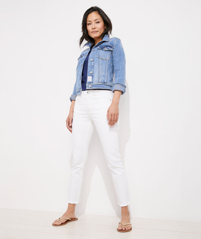 Straight Crop White Jamie Jeans