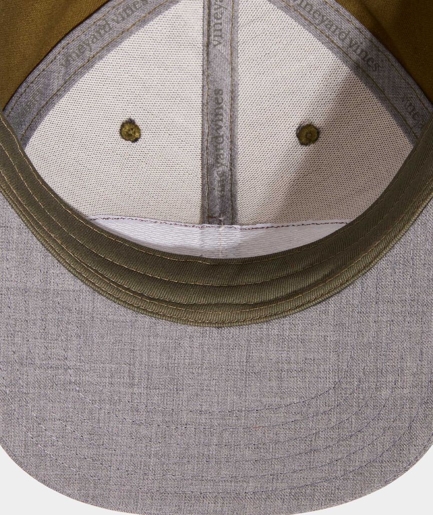 Leather Patch Flat Brim Baseball Hat