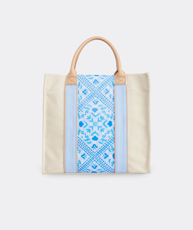 Scarf Print Large Carry-All Tote