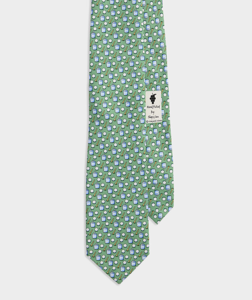 Golf Balls & Washer Printed Tie