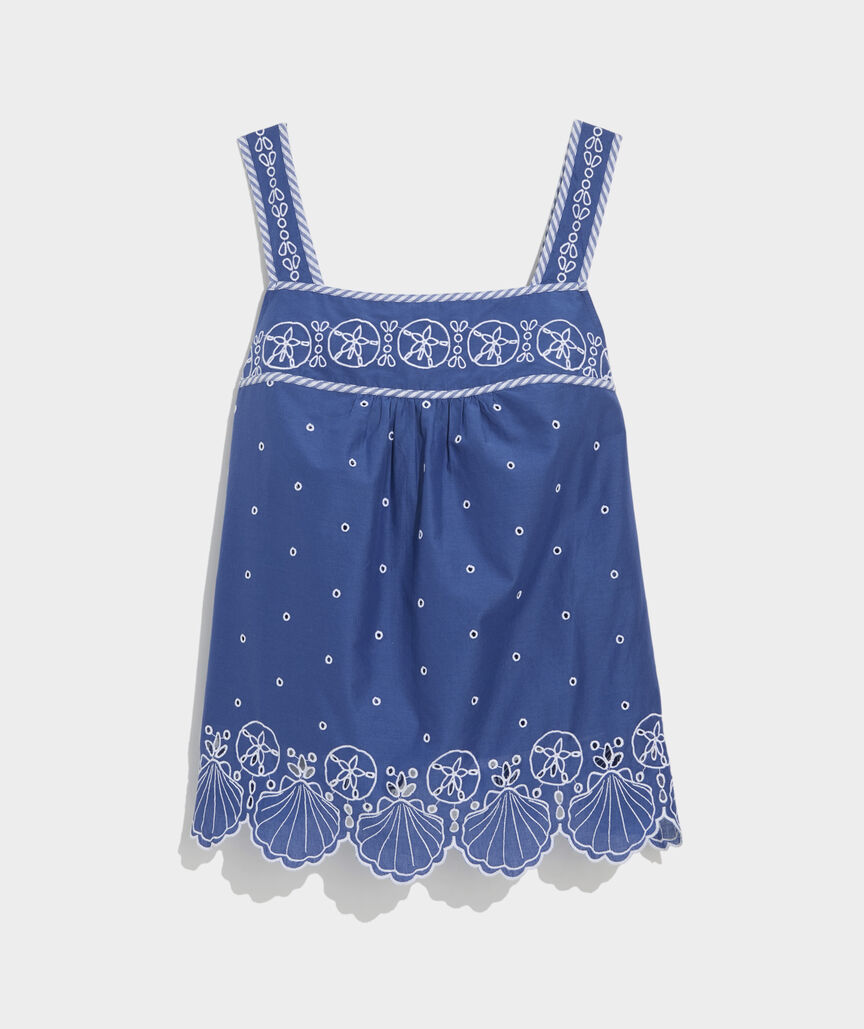 Serena Eyelet Top