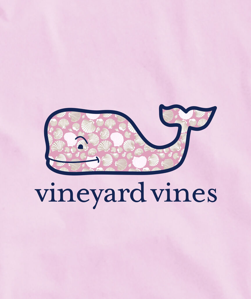 OUTLET Painted Shells Whale Long-Sleeve Pocket Tee