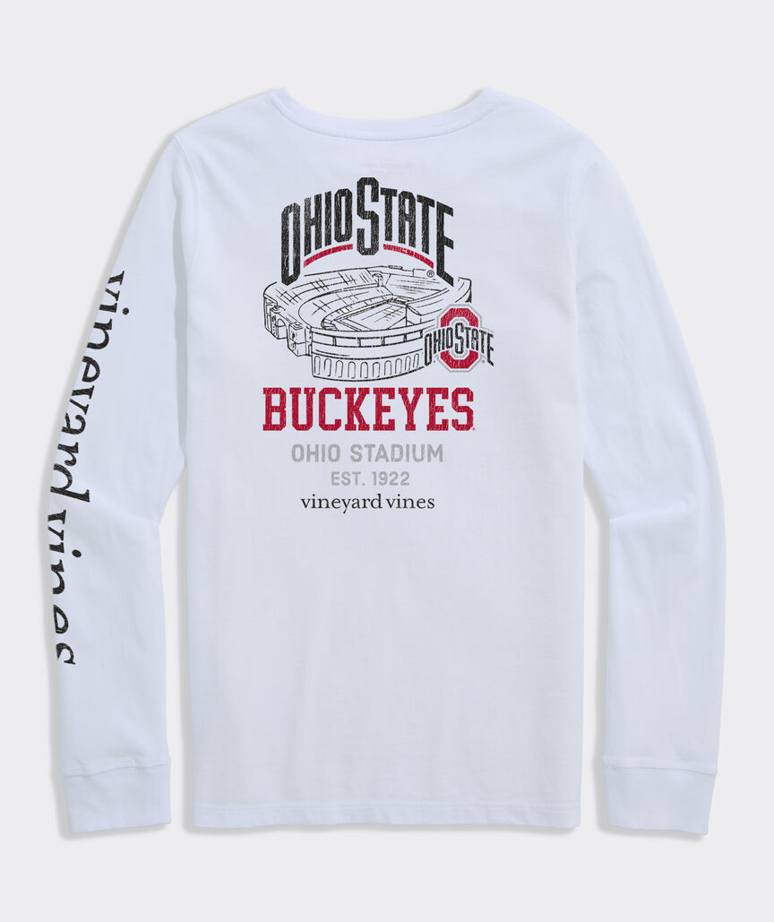 The Ohio State University Women's Ohio Stadium Long-Sleeve Pocket Tee