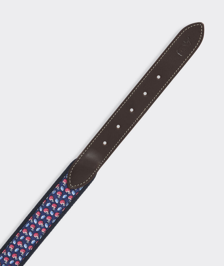 Football & Helmet Canvas Club Belt