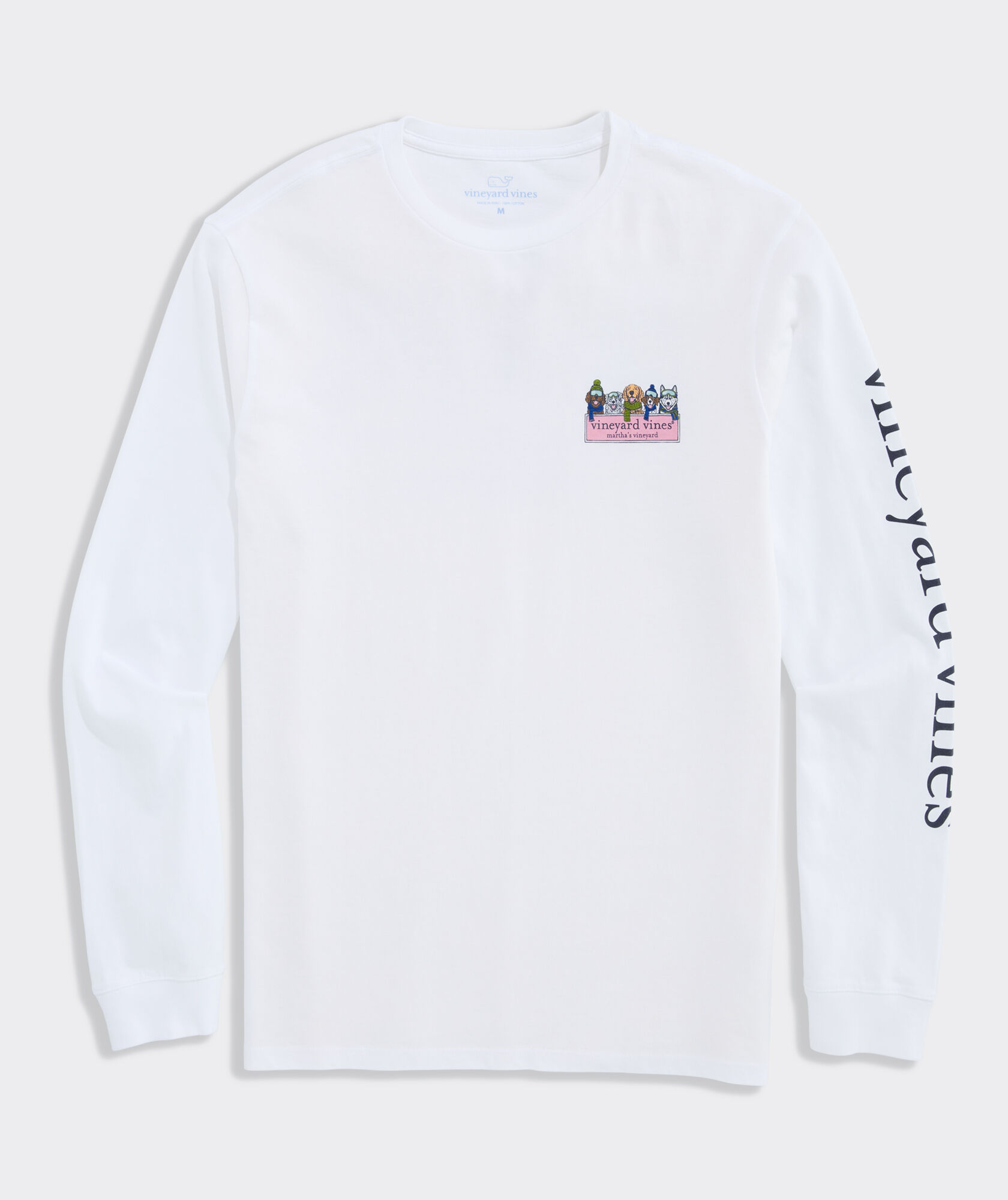 Winter Pups Logo Box Long-Sleeve Tee