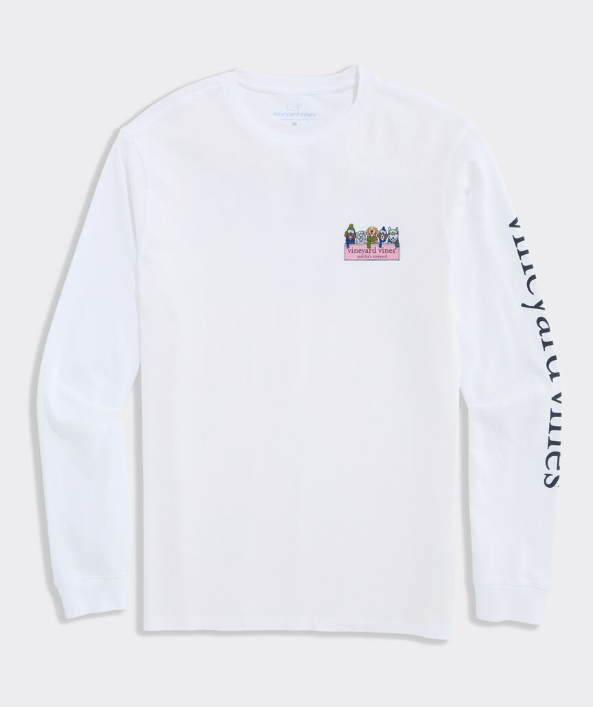 Winter Pups Logo Box Long-Sleeve Tee
