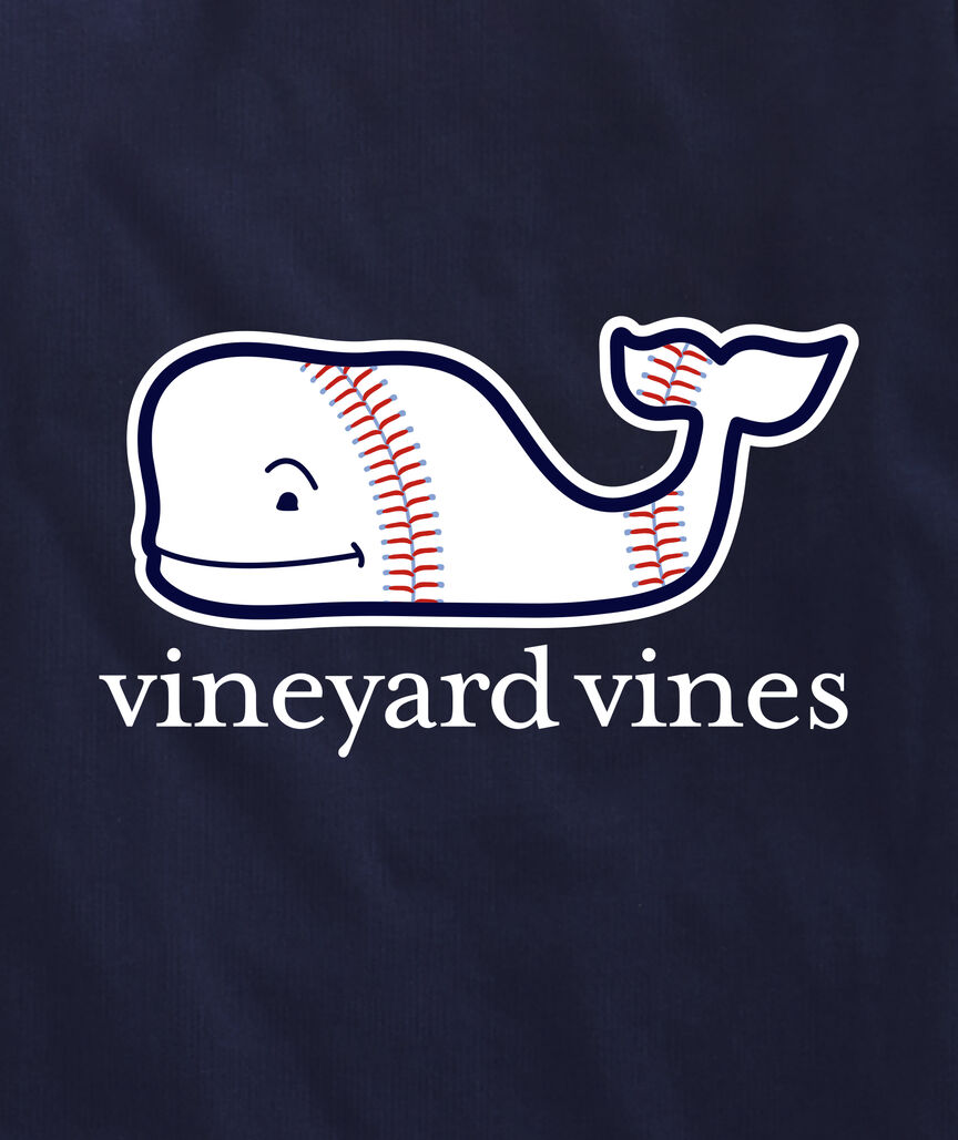 OUTLET Boys' Baseball Whale Long-Sleeve Pocket Tee