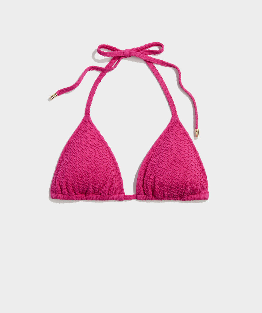 Textured Seagrove String Bikini Top