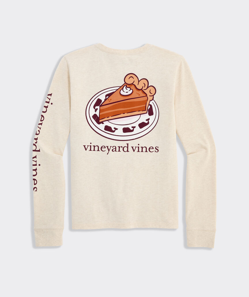 Girls' Glitter Pumpkin Pie Long-Sleeve Pocket Tee