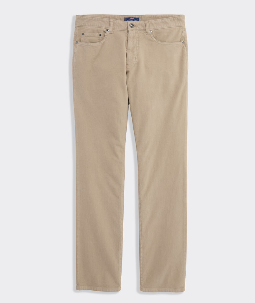 Brushed Cotton 5-Pocket Pants