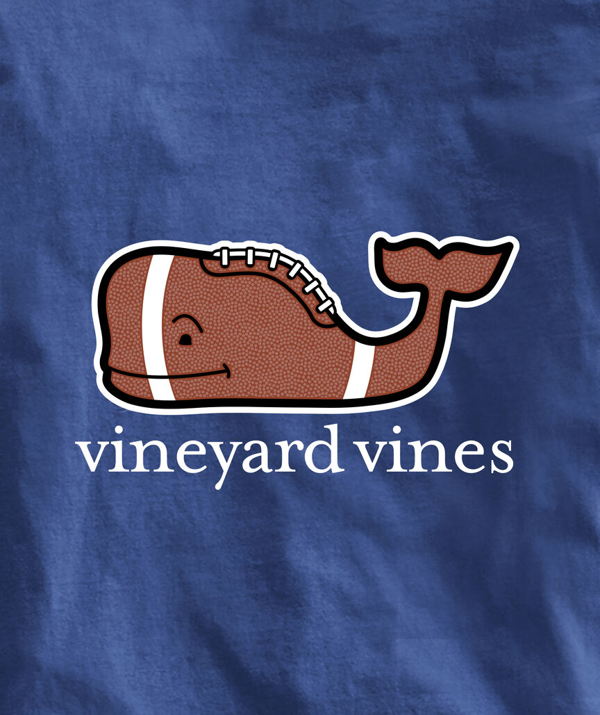 OUTLET Kids' Football Whale Long-Sleeve Pocket Tee