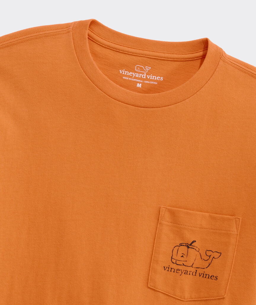 Pumpkin Whale Long-Sleeve Pocket Tee