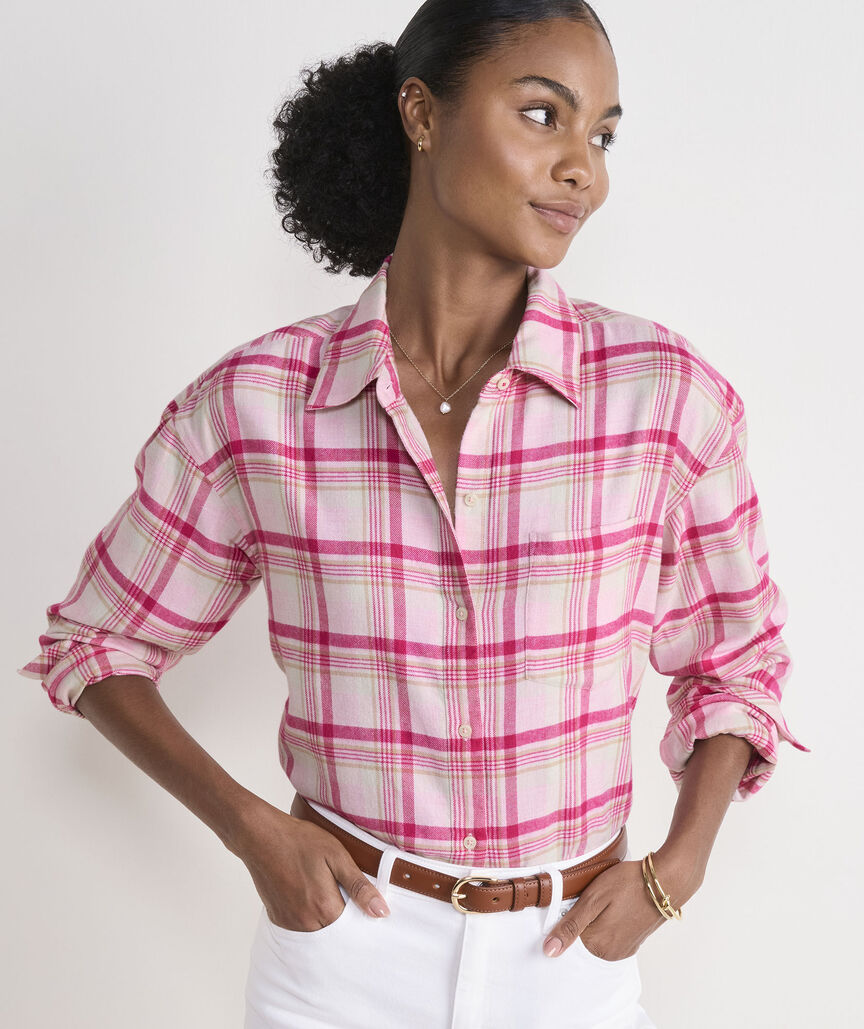 Birdie Flannel Button-Down