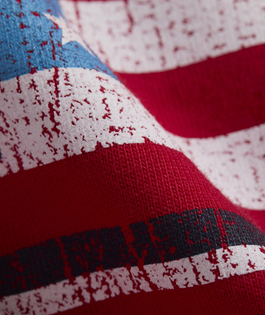 Women's Flag Whale Long-Sleeve Pocket Tee