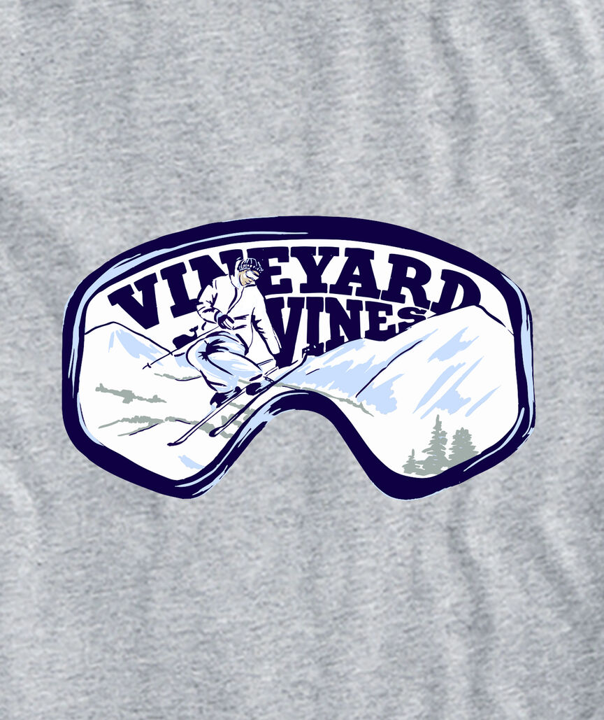 OUTLET Painted Ski Goggles Long-Sleeve Pocket Tee