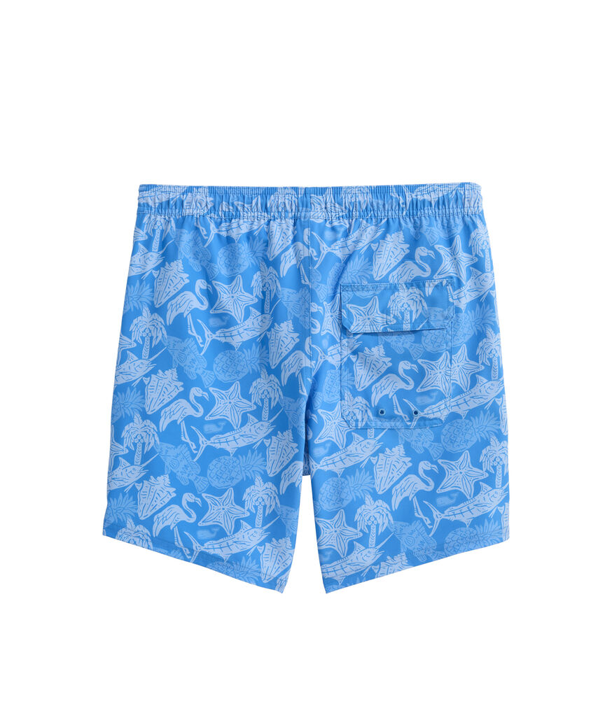 OUTLET 7 Inch Island Icons Chappy Swim Trunks
