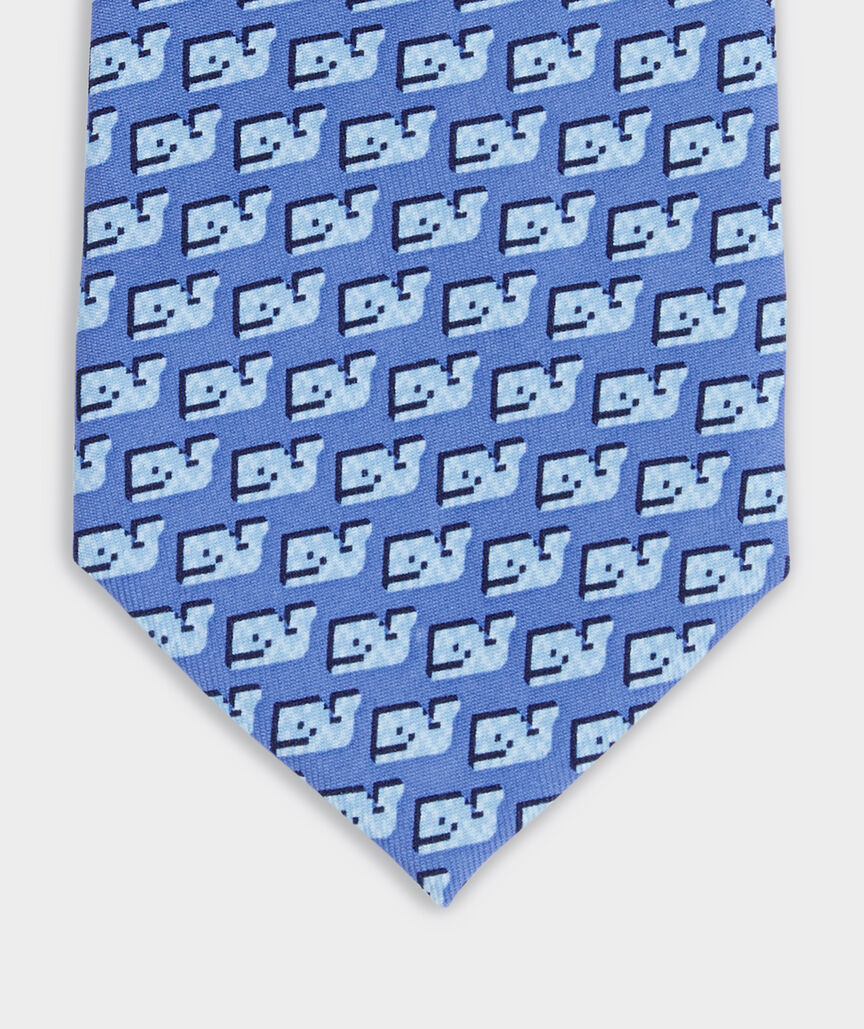 Boys' Pixel Whale Printed Tie