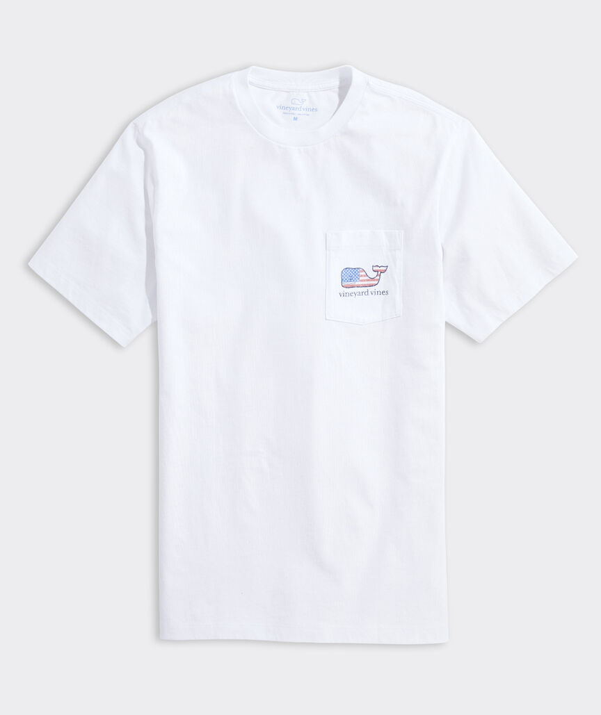 Flag Whale Short Sleeve Pocket Tee