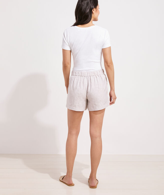Luxe Linen Pull-On Shorts