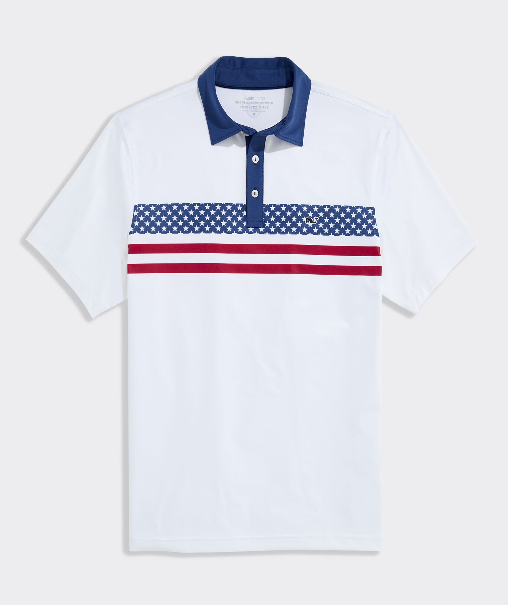 Shop Performance Americana Chest Stripe Sankaty Polo at vineyard vines
